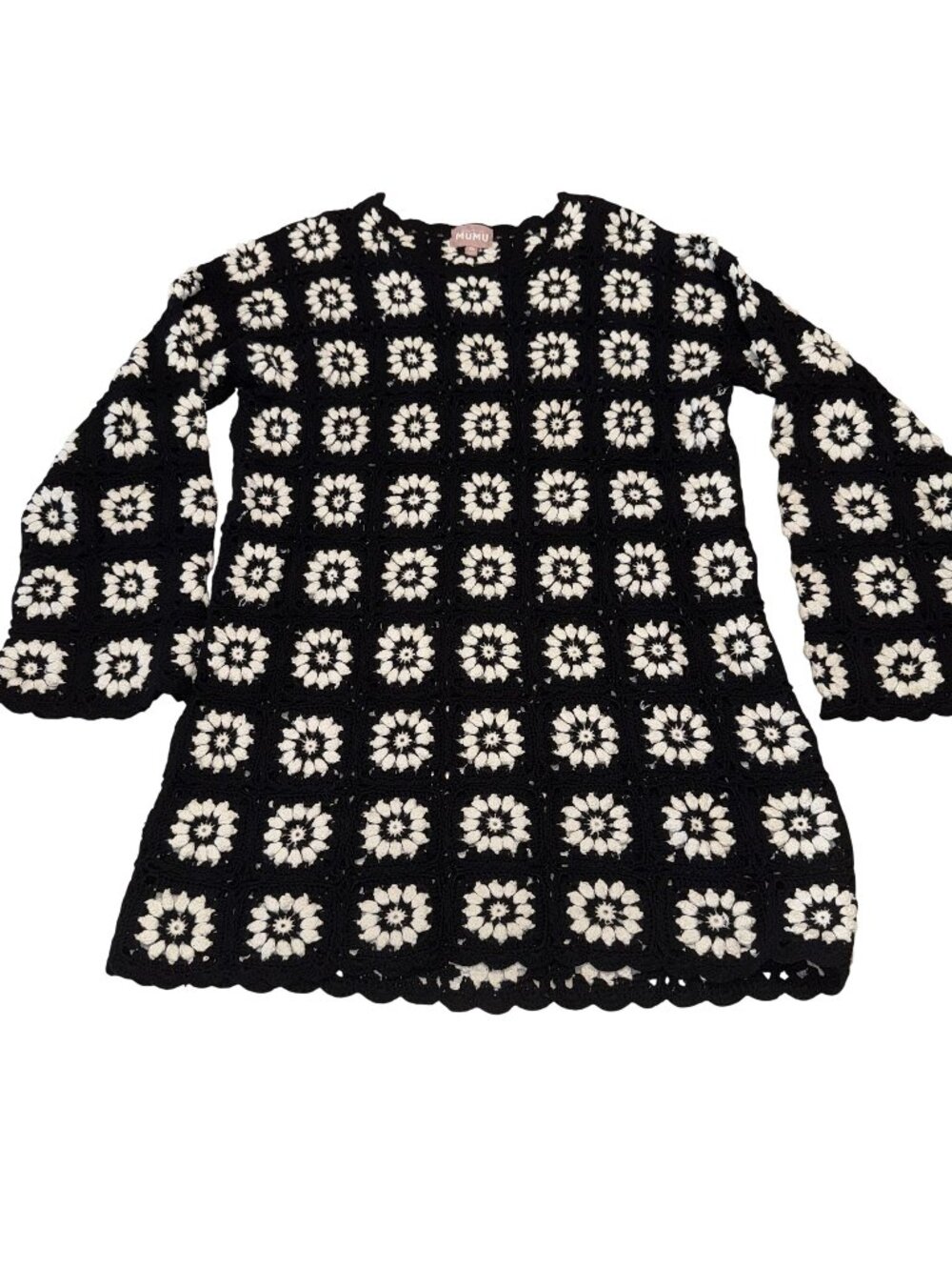 Show Me Your Mumu Mamacita Black White Coverup Mini Dress Women's X-Small XS - Picture 1 of 6